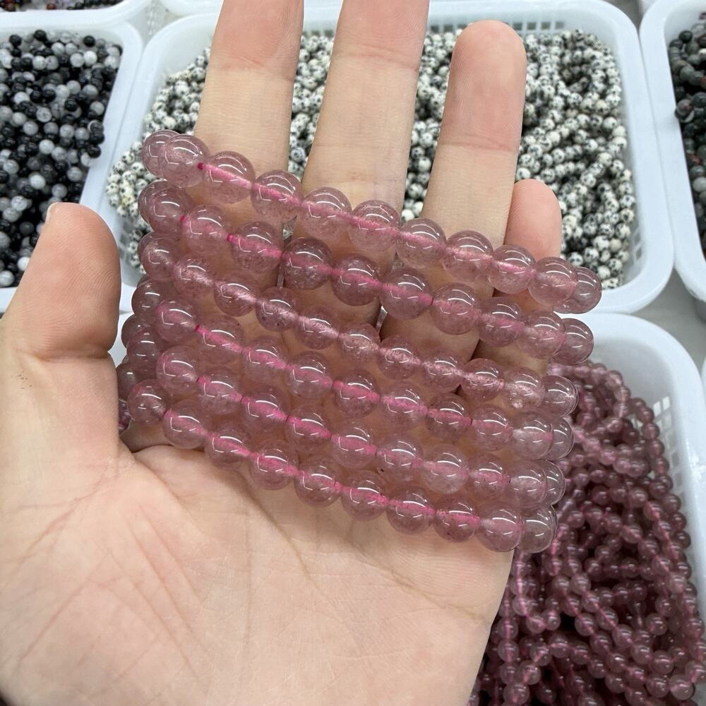 8MM Strawberry Quartz Bracelet